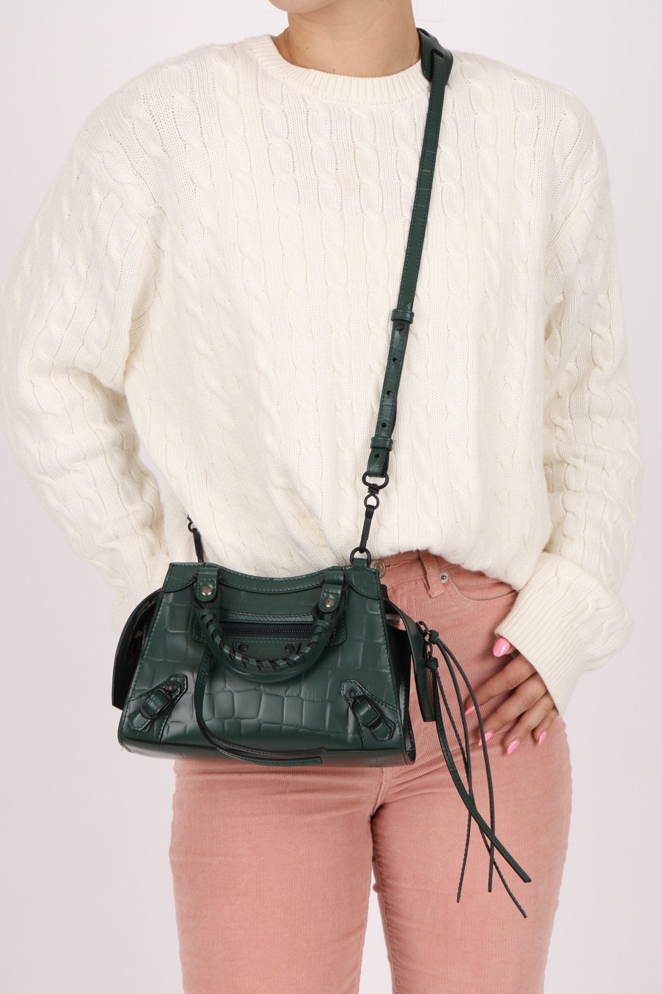 Balenciaga Mock Croc Mini Neo Classic City Bag - FashioNica