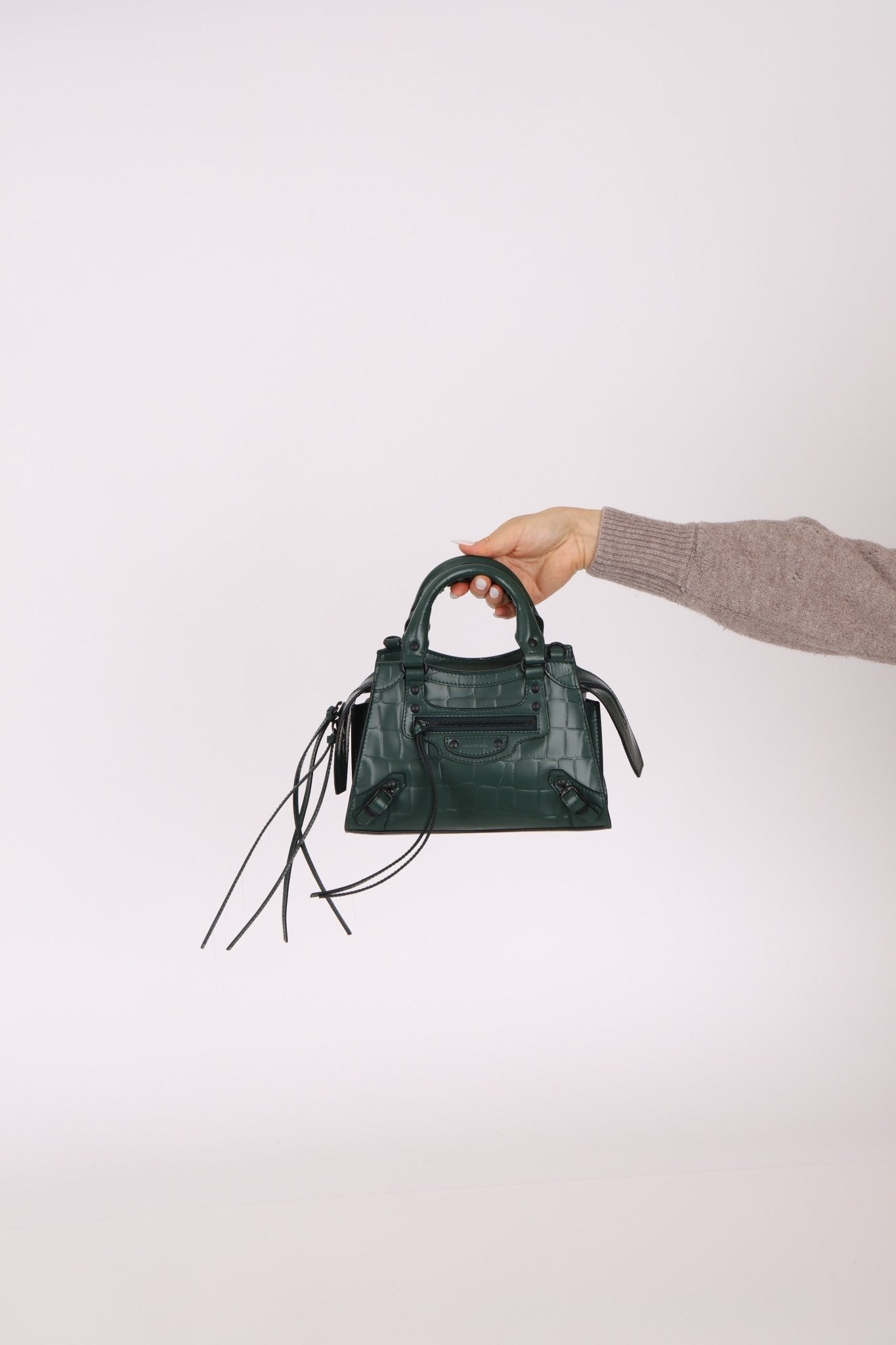 Balenciaga Mock Croc Mini Neo Classic City Bag - FashioNica