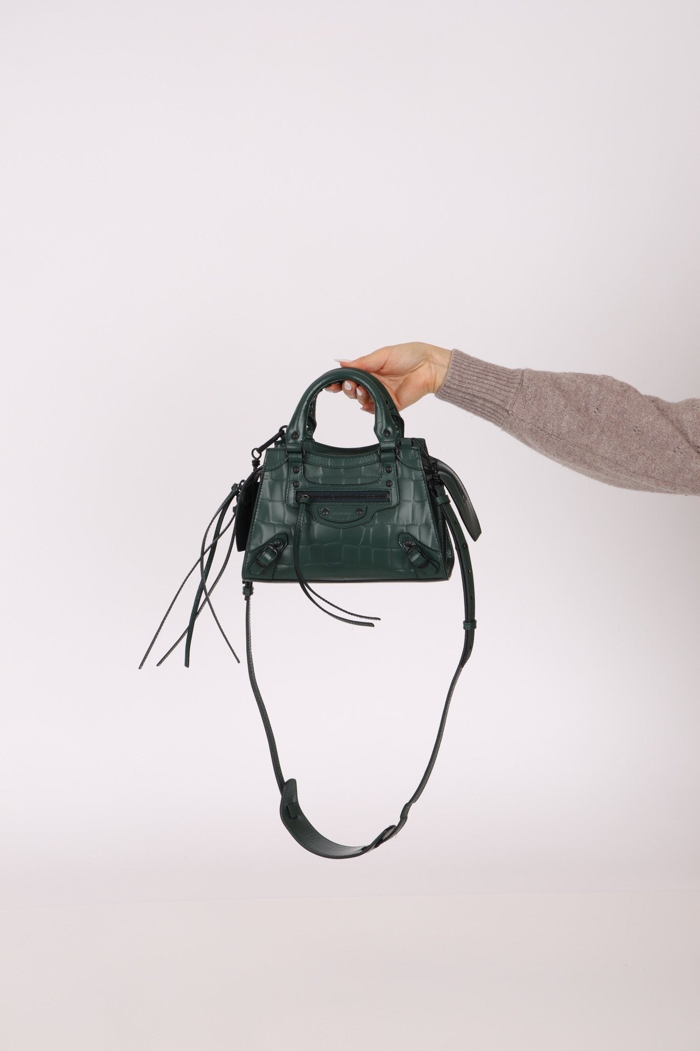 Balenciaga Mock Croc Mini Neo Classic City Bag - FashioNica