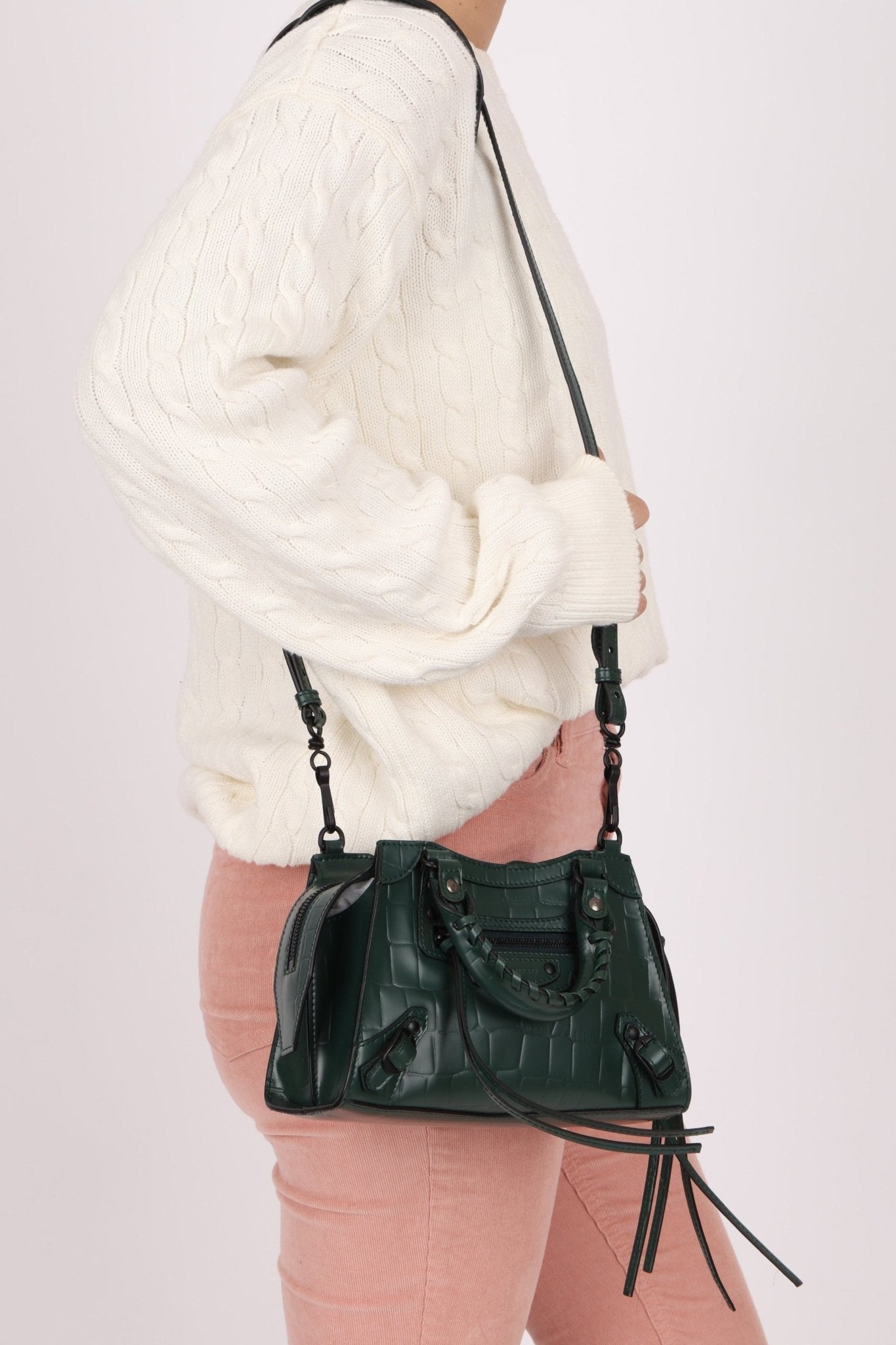 Balenciaga Mock Croc Mini Neo Classic City Bag - FashioNica