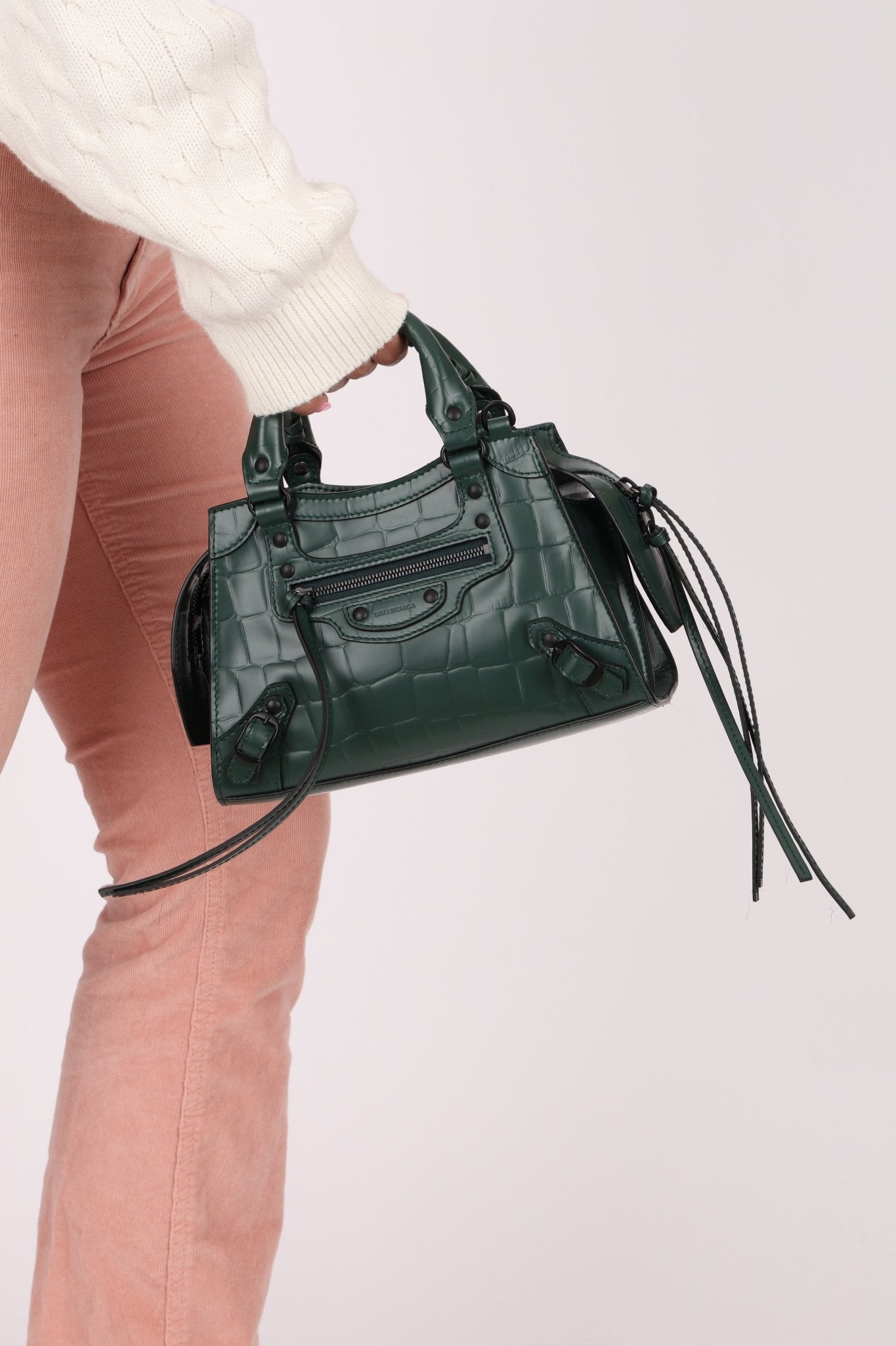 Balenciaga Mock Croc Mini Neo Classic City Bag - FashioNica