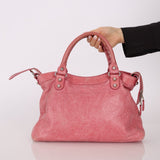 Balenciaga Pink Agneau Giant 12 City Bag - FashioNica