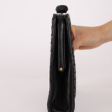 Bottega Veneta 1980s Lambskin Intrecciato French Clutch - FashioNica