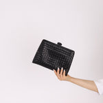 Bottega Veneta 1980s Lambskin Intrecciato French Clutch - FashioNica