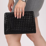 Bottega Veneta 1980s Lambskin Intrecciato French Clutch - FashioNica
