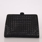 Bottega Veneta 1980s Lambskin Intrecciato French Clutch - FashioNica