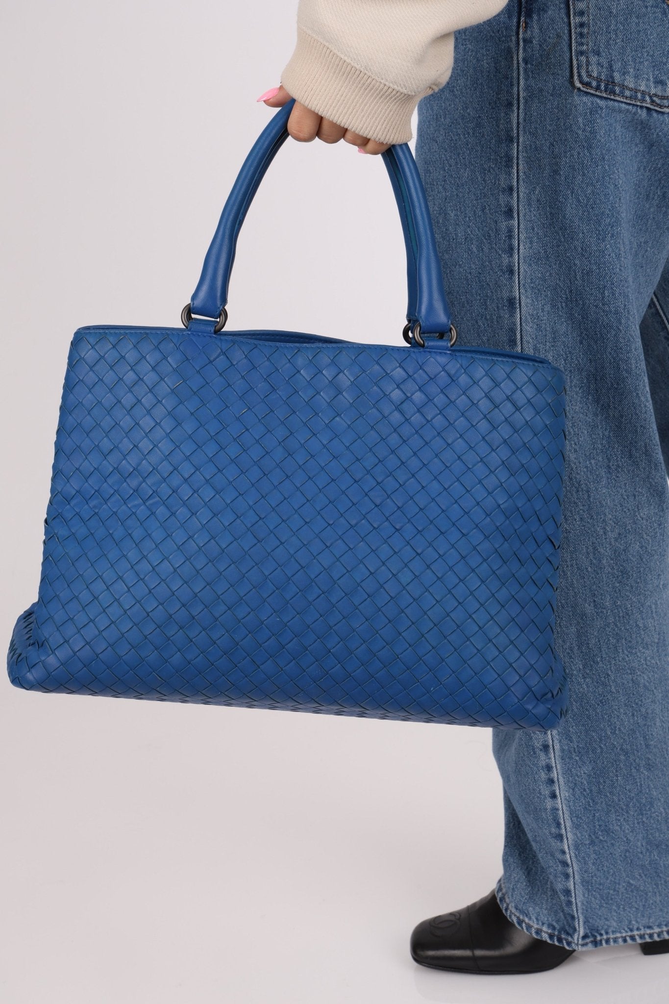 Bottega Veneta Baltic Intrecciato Milano Tote - FashioNica