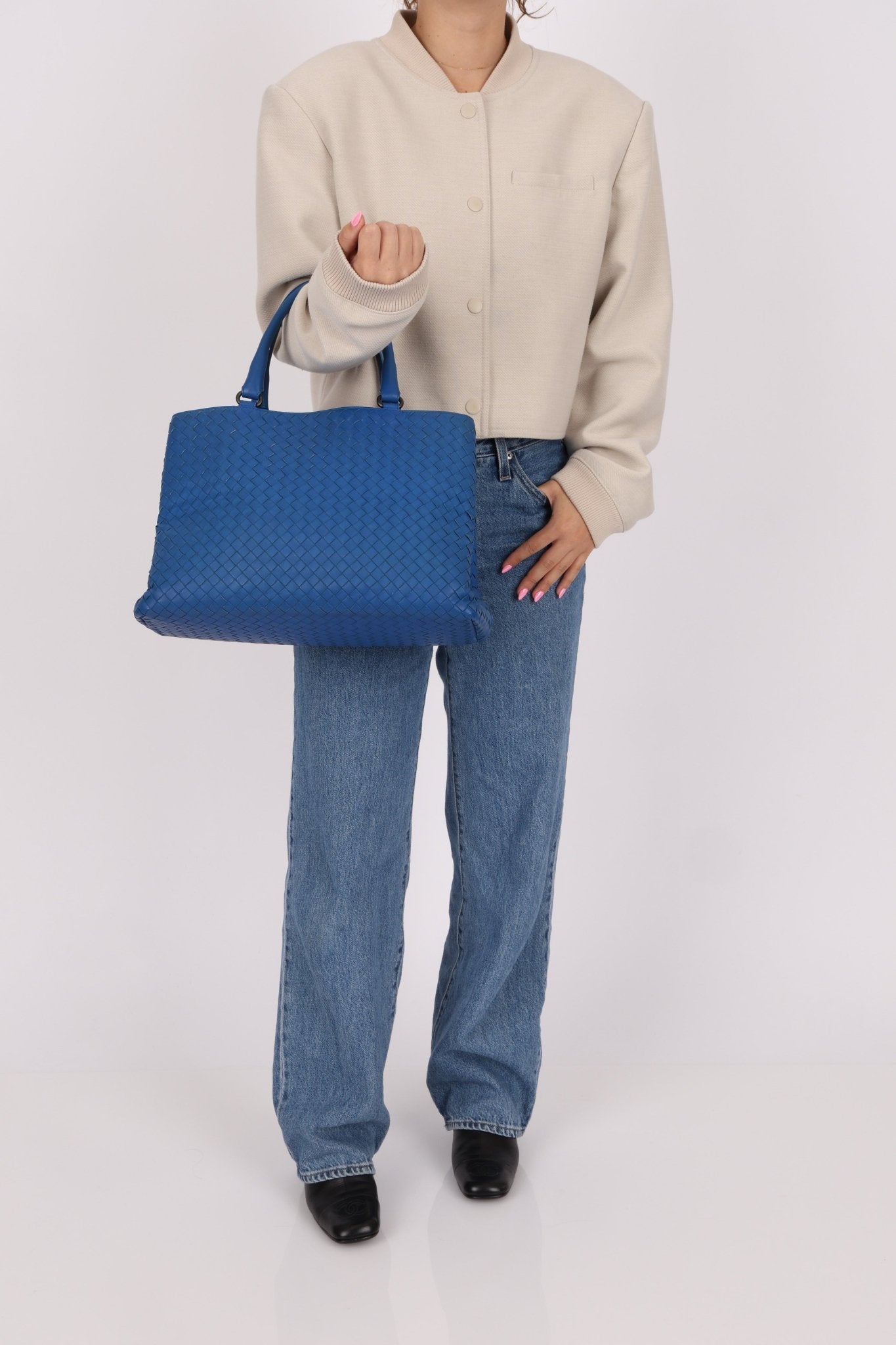 Bottega Veneta Baltic Intrecciato Milano Tote - FashioNica