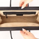 Bottega Veneta Black Intrecciato Frame East West Shoulder Bag - FashioNica