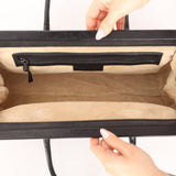 Bottega Veneta Black Intrecciato Frame East West Shoulder Bag - FashioNica