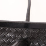 Bottega Veneta Black Intrecciato Frame East West Shoulder Bag - FashioNica