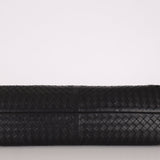 Bottega Veneta Black Intrecciato Frame East West Shoulder Bag - FashioNica