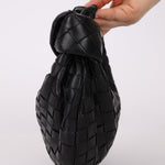 Bottega Veneta Black Intrecciato Mini Jodie - FashioNica