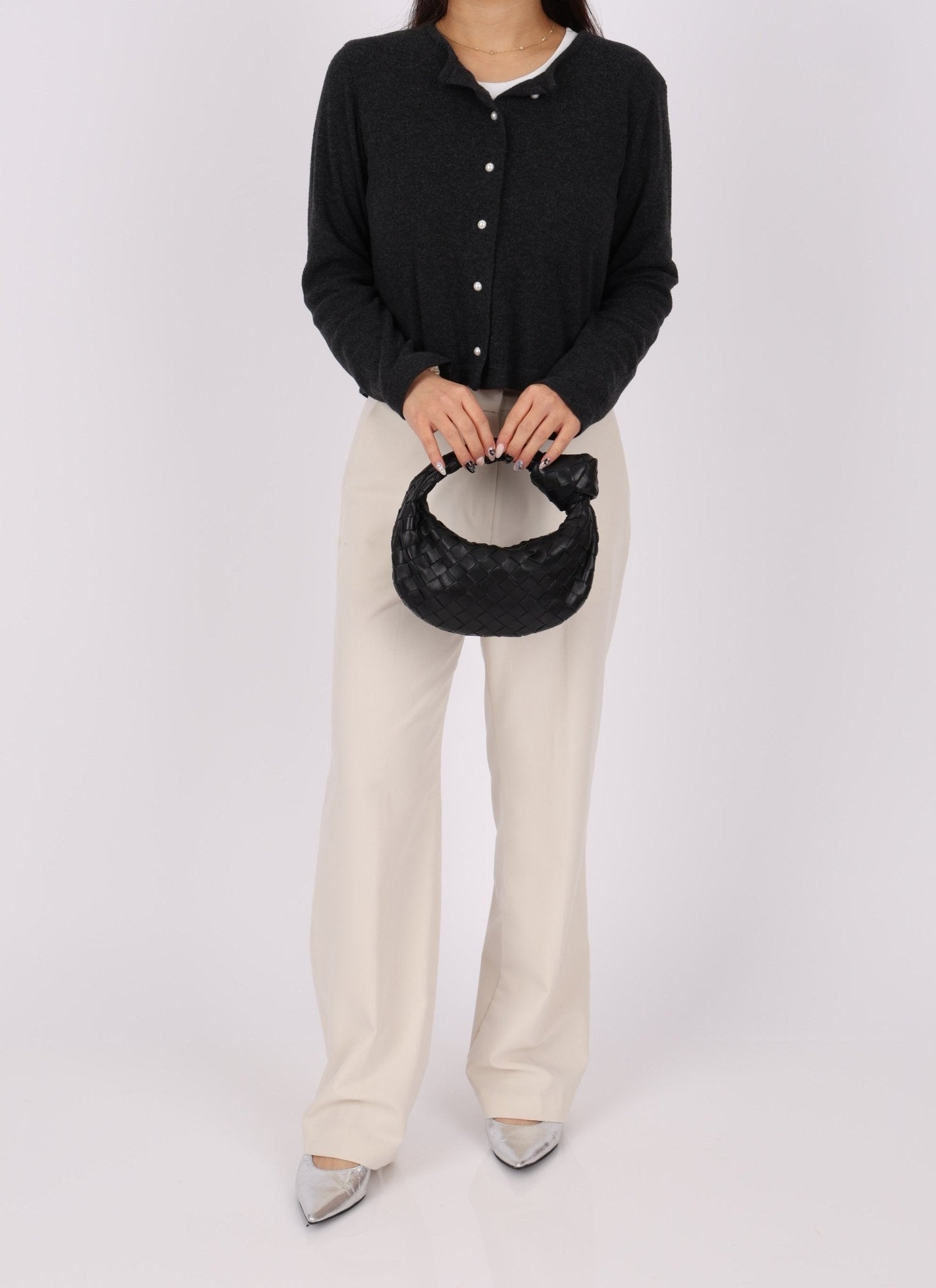 Bottega Veneta Black Intrecciato Mini Jodie - FashioNica