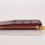 Bottega Veneta Bordeaux Intrecciato Card Case - FashioNica