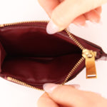 Bottega Veneta Bordeaux Intrecciato Card Case - FashioNica