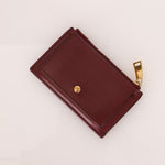 Bottega Veneta Bordeaux Intrecciato Card Case - FashioNica
