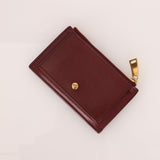 Bottega Veneta Bordeaux Intrecciato Card Case - FashioNica