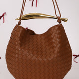 Bottega Veneta Brown Intrecciato Medium Sardine with Strap - FashioNica