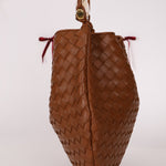 Bottega Veneta Brown Intrecciato Medium Sardine with Strap - FashioNica
