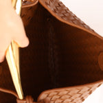 Bottega Veneta Brown Intrecciato Medium Sardine with Strap - FashioNica