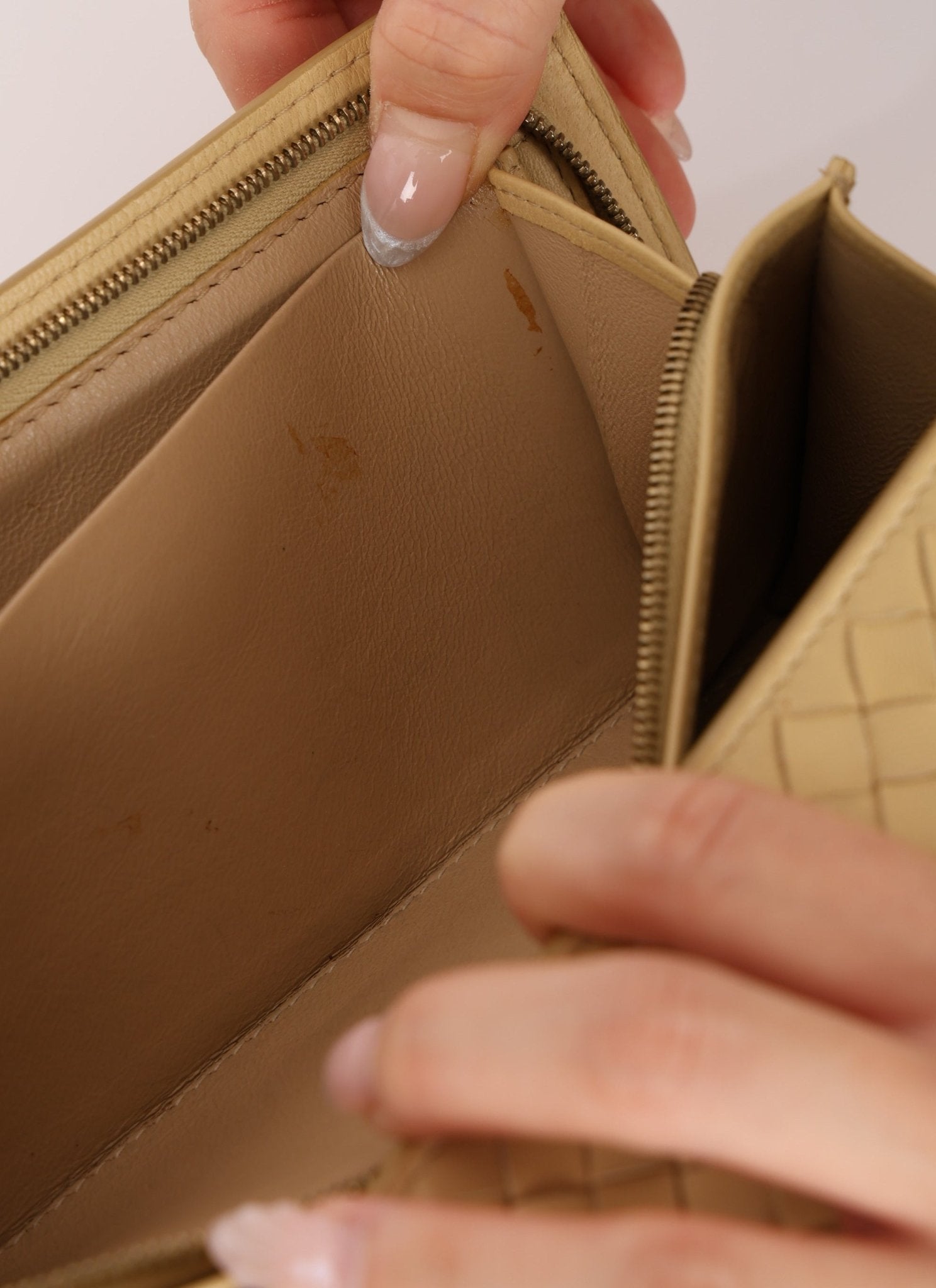 Bottega Veneta Butter Yellow Long Wallet - FashioNica