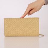 Bottega Veneta Butter Yellow Long Wallet - FashioNica