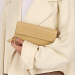 Bottega Veneta Butter Yellow Long Wallet - FashioNica