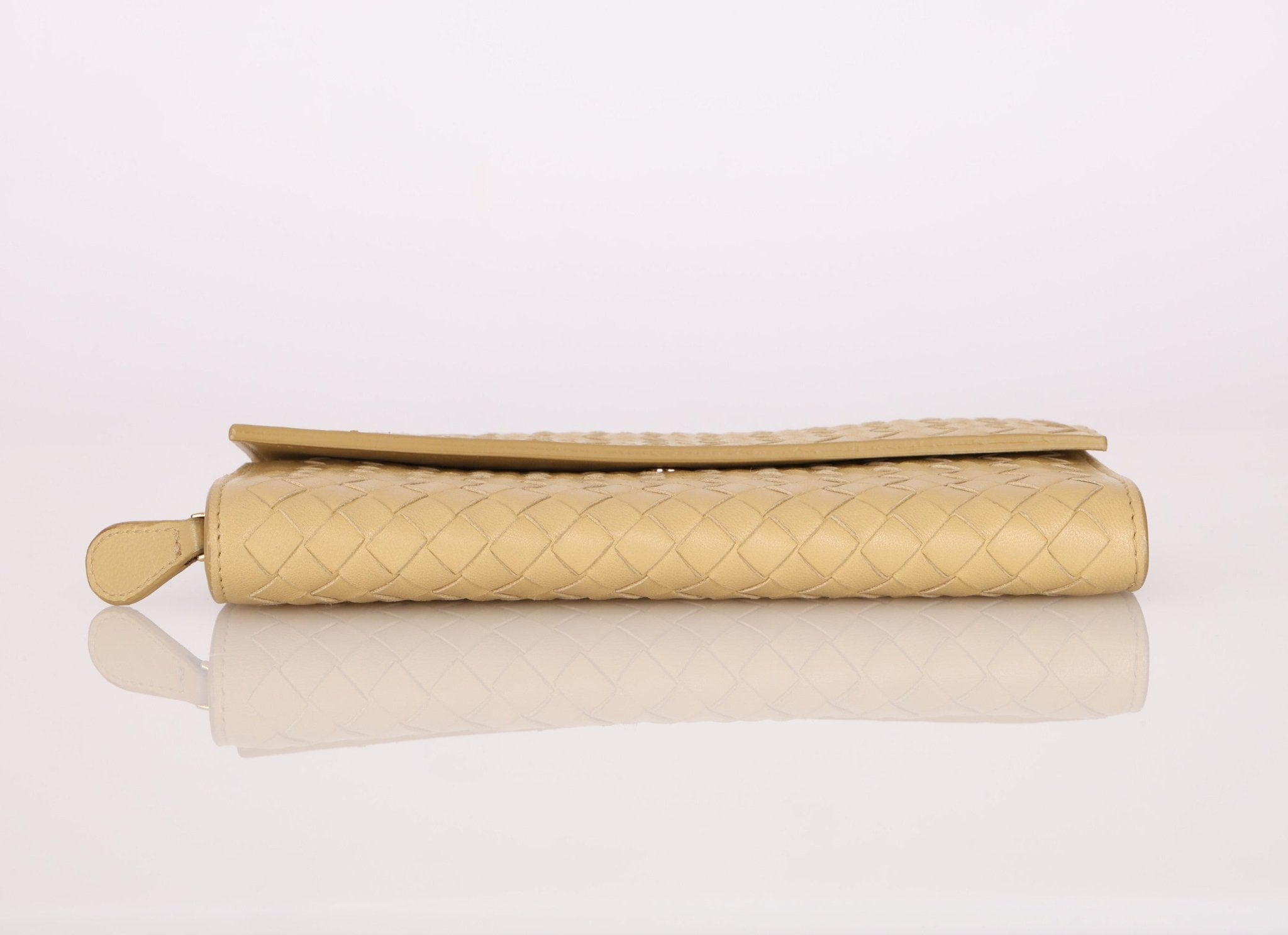 Bottega Veneta Butter Yellow Long Wallet - FashioNica