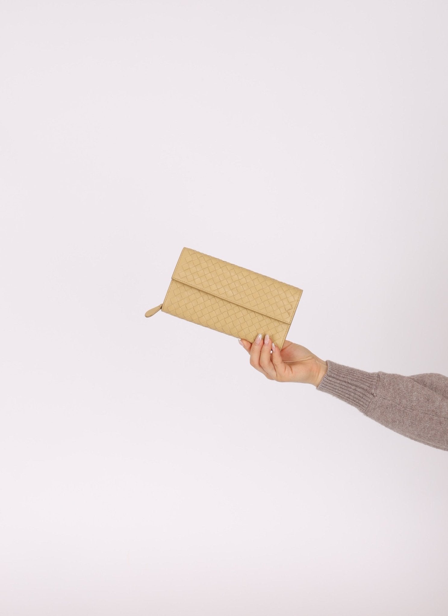 Bottega Veneta Butter Yellow Long Wallet - FashioNica