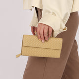 Bottega Veneta Butter Yellow Long Wallet - FashioNica