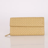Bottega Veneta Butter Yellow Long Wallet - FashioNica