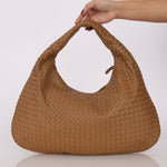 Bottega Veneta Caramel Medium Intreccciato Hobo - FashioNica
