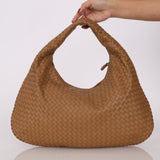 Bottega Veneta Caramel Medium Intreccciato Hobo - FashioNica