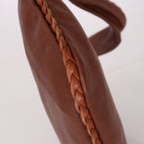 Bottega Veneta Cervo Braided Chocolate Soft Pebbled Mini Hobo - FashioNica