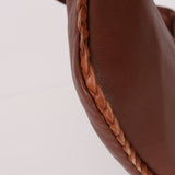 Bottega Veneta Cervo Braided Chocolate Soft Pebbled Mini Hobo - FashioNica