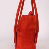Bottega Veneta Chili Red Suede Arco 33 Tote - FashioNica