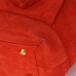 Bottega Veneta Chili Red Suede Arco 33 Tote - FashioNica