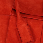 Bottega Veneta Chili Red Suede Arco 33 Tote - FashioNica