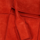 Bottega Veneta Chili Red Suede Arco 33 Tote - FashioNica