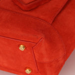 Bottega Veneta Chili Red Suede Arco 33 Tote - FashioNica