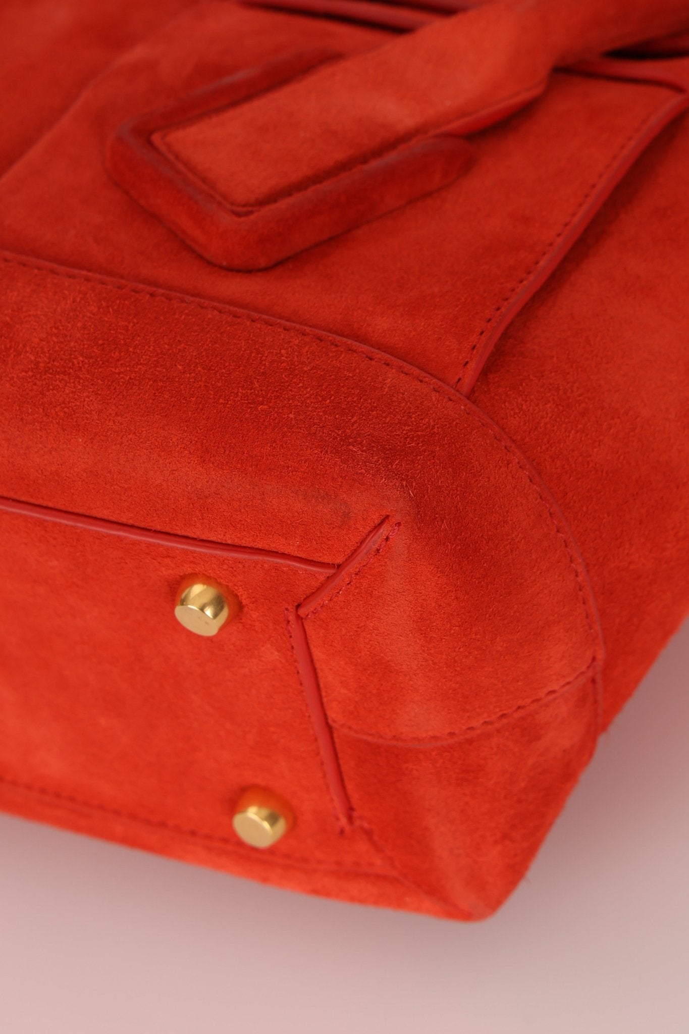 Bottega Veneta Chili Red Suede Arco 33 Tote - FashioNica