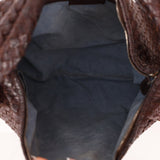 Bottega Veneta Chocolate Embossed Intrecciato Hobo - FashioNica