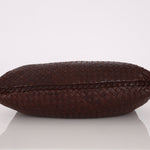 Bottega Veneta Chocolate Embossed Intrecciato Hobo - FashioNica