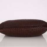 Bottega Veneta Chocolate Embossed Intrecciato Hobo - FashioNica
