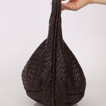 Bottega Veneta Chocolate Intrecciato Belly Hobo - FashioNica