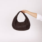 Bottega Veneta Chocolate Intrecciato Belly Hobo - FashioNica