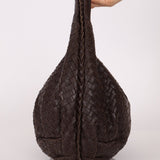 Bottega Veneta Chocolate Intrecciato Belly Hobo - FashioNica