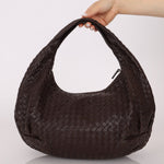 Bottega Veneta Chocolate Intrecciato Belly Hobo - FashioNica