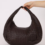 Bottega Veneta Chocolate Intrecciato Belly Hobo - FashioNica